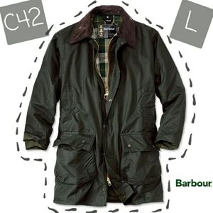 Barbour Border Waxed Jacket Sage